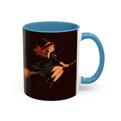 Hazel Hex Brown Accent Mug by CreepyCrafts.boo