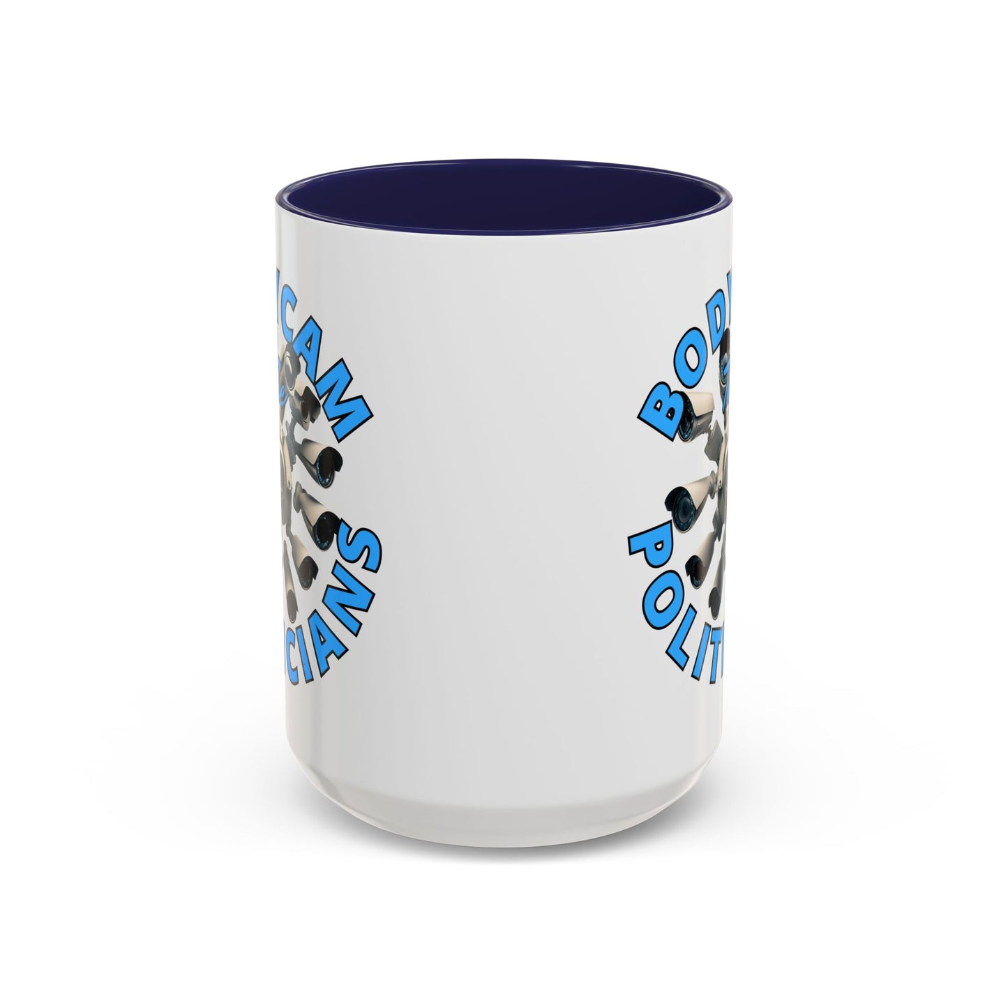 Bodycam the Politicians Cameras White Accent Mug by cypherpunkgear.com