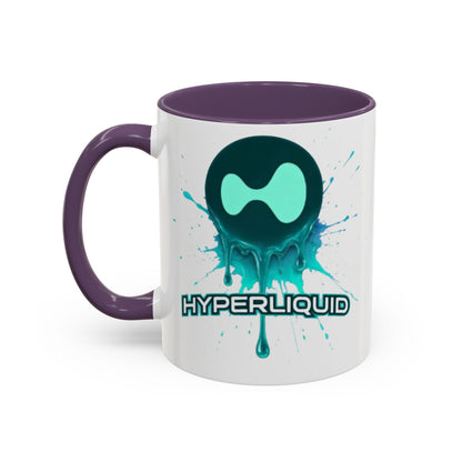 HYPE Drip White Accent Mug by cypherpunkgear.com