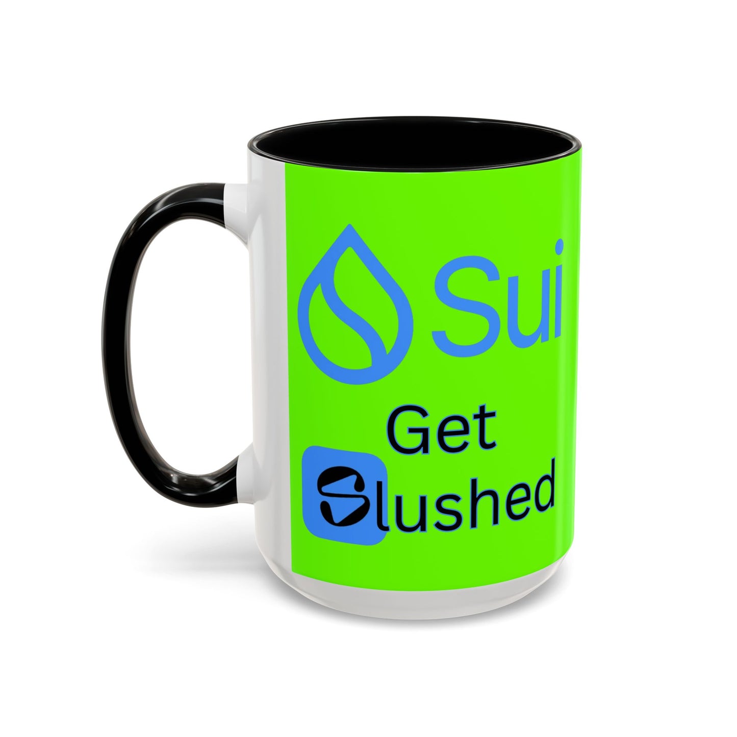 Sui: Get Slushed Green Accent Mug by cypherpunkgear.com
