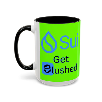Sui: Get Slushed Green Accent Mug by cypherpunkgear.com