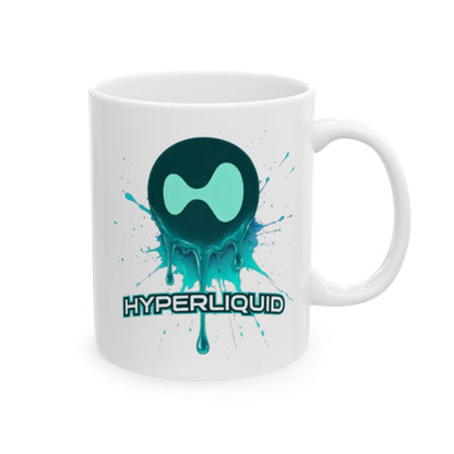 HYPE Drip White Mug by cypherpunkgear.com