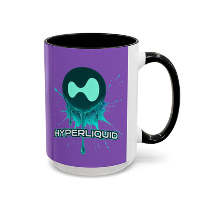 HYPE Drip Light Purple Accent Mug by cypherpunkgear.com
