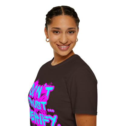 Don't Trust...Verify. Dark colors Unisex T-Shirt by cypherpunkgear.com