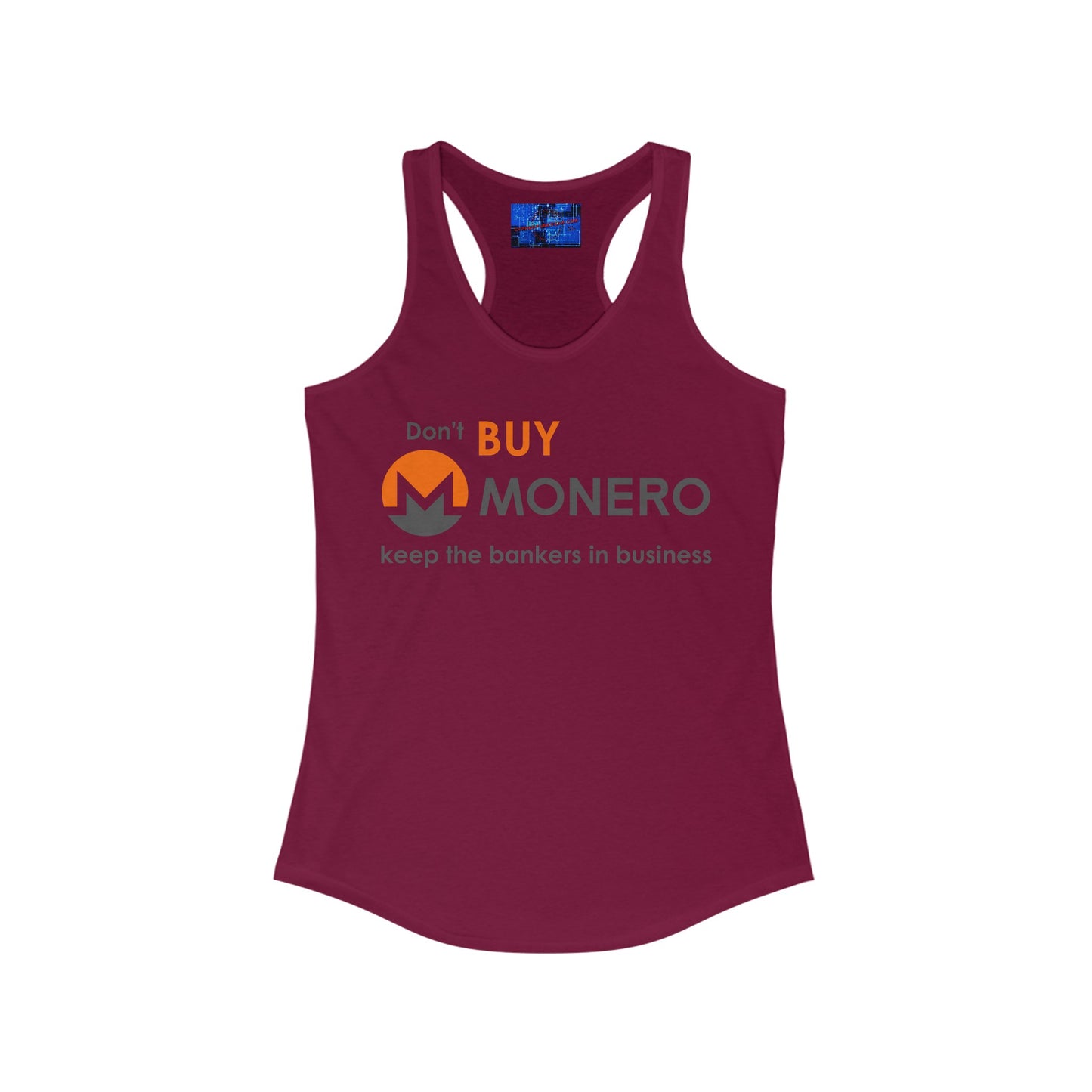 Don't buy Monero (XMR) Women's Racerback Tank Top by cypherpunkgear