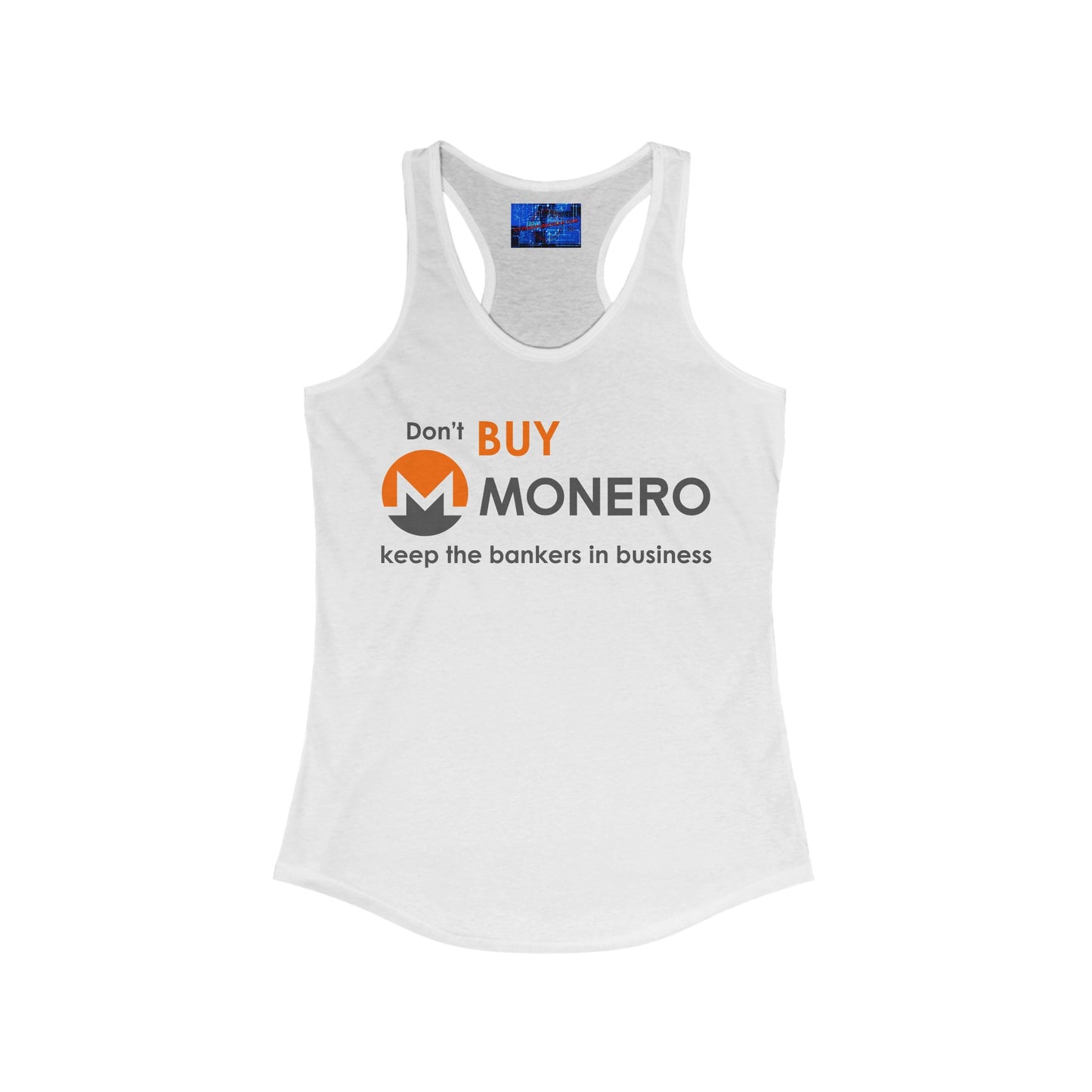 Don't buy Monero (XMR) Women's Racerback Tank Top by cypherpunkgear