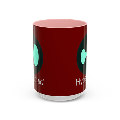 Hyperliquid White font Red Accent Mug by cypherpunkgear.com