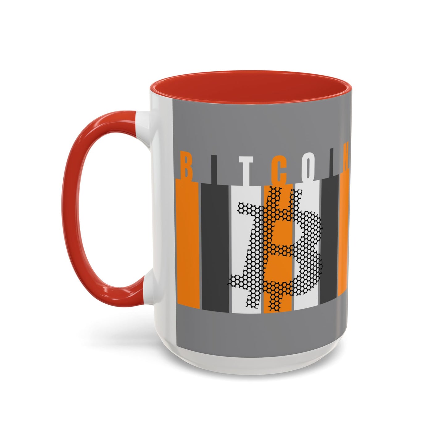 Bitcoin (BTC) Freedom Accent Mug by cypherpunkgear.com