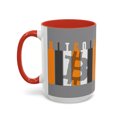 Bitcoin (BTC) Freedom Accent Mug by cypherpunkgear.com