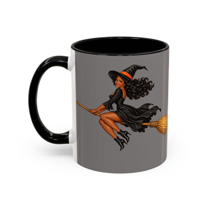 Velvet Vex Grey Accent Mug by CreepyCrafts.boo