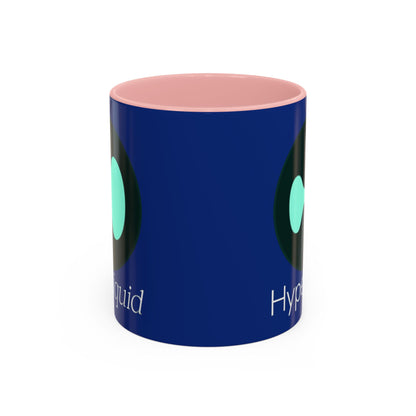 Hyperliquid White font Blue Accent Mug by cypherpunkgear.com