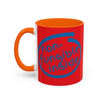 Non-Fungible Inside Red Accent Mug by cypherpunkgear.com