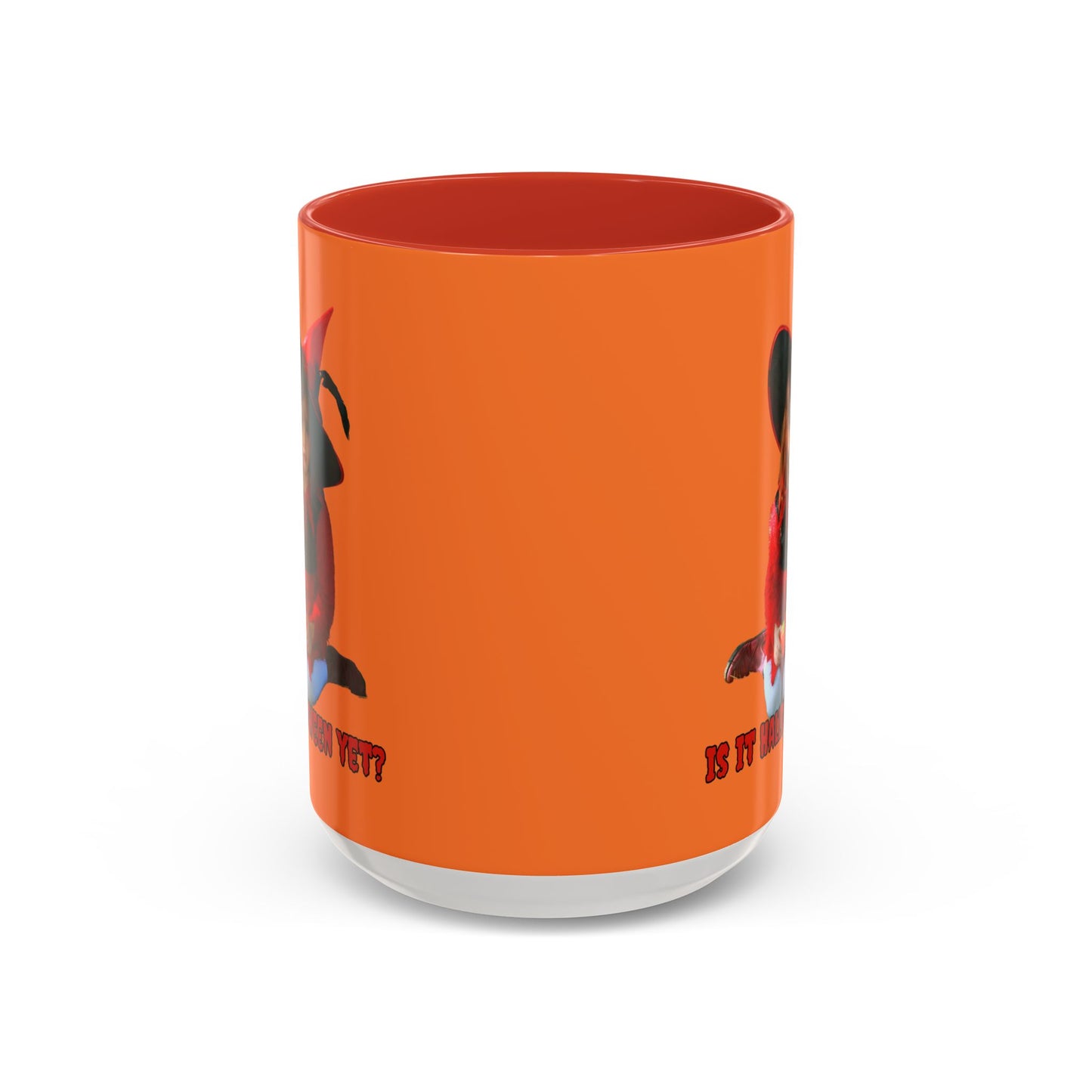 Is it Halloween yet? Orange Accent Mug by CreepyCrafts.boo