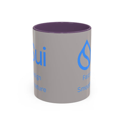 SUI Grey Accent Mug by cypherpunkgear.com