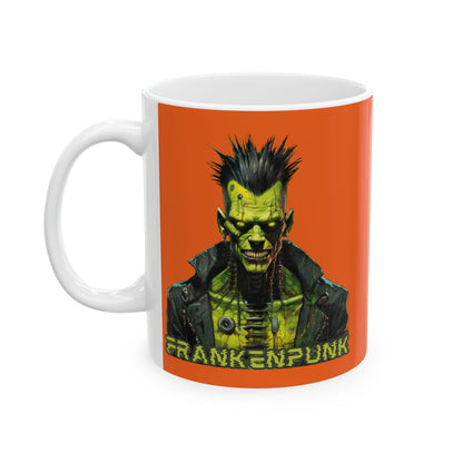 Frankenpunk Orange Mug by cypherpunkgear