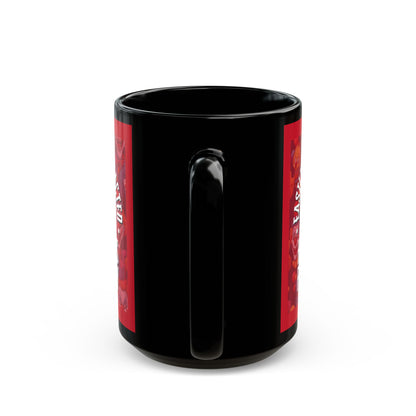Easily Distracted by Heinous Fuckery Little Jincs Red Mug by cypherpunkgear.com