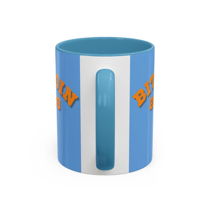 Bitcoin 2009 Light Blue Accent Mug by cypherpunkgear.com