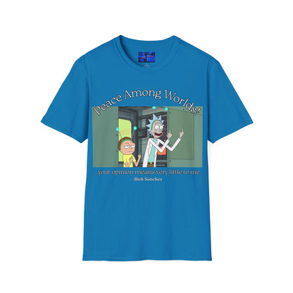 Peace Among Worlds! Dark colors Unisex T-Shirt by cypherpunkgear.com