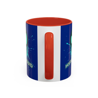 HYPE Drip Blue Accent Mug by cypherpunkgear.com