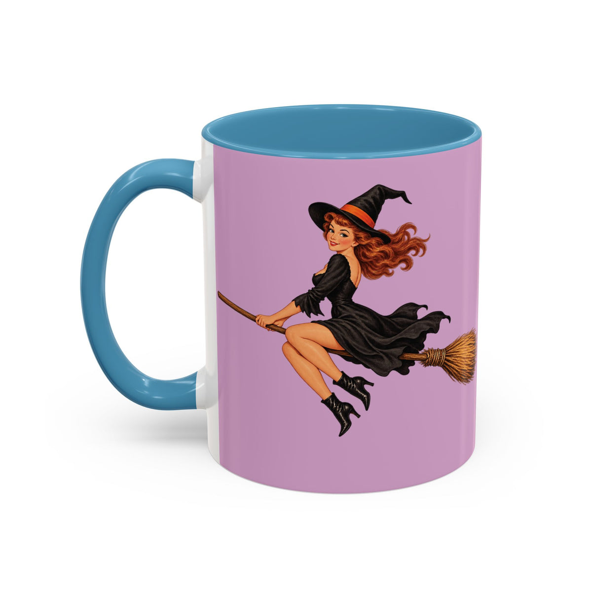 Hazel Hex Pink Accent Mug by CreepyCrafts.boo