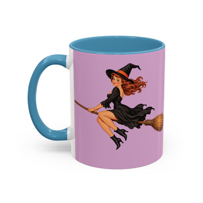 Hazel Hex Pink Accent Mug by CreepyCrafts.boo