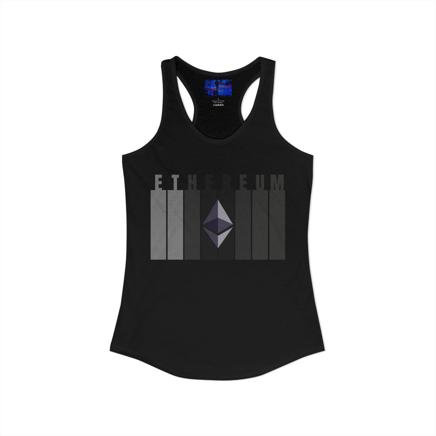 Ethereum (ETH) Women's Racerback Tank Top by cypherpunkgear.com