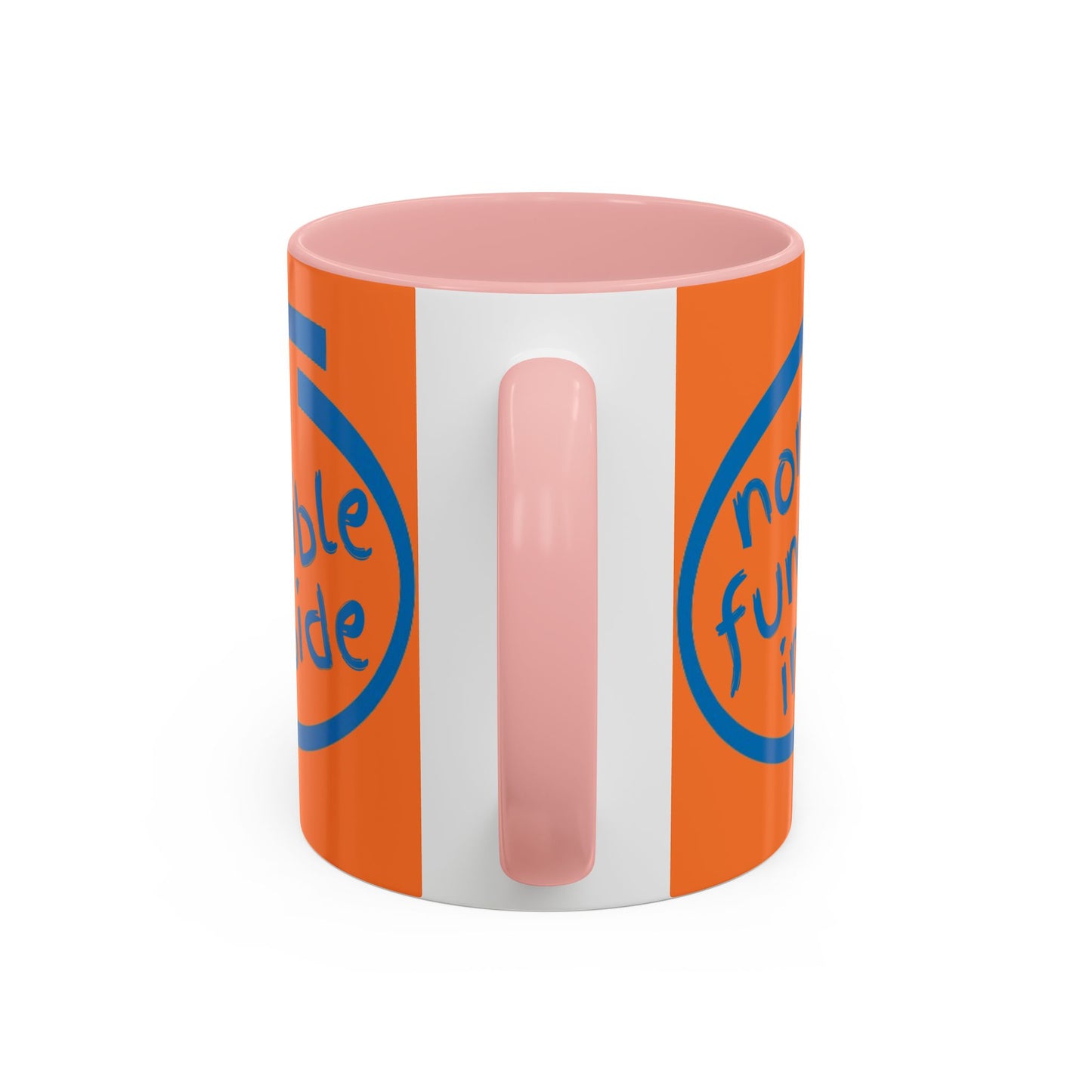 Non-Fungible Inside Orange Accent Mug by cypherpunkgear.com
