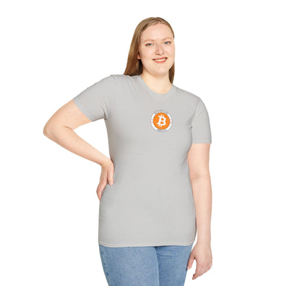 2-sided, Bitcoin, Bitcoin, Bitcoin (BTC) Light colors Unisex T-Shirt by cypherpunkgear.com