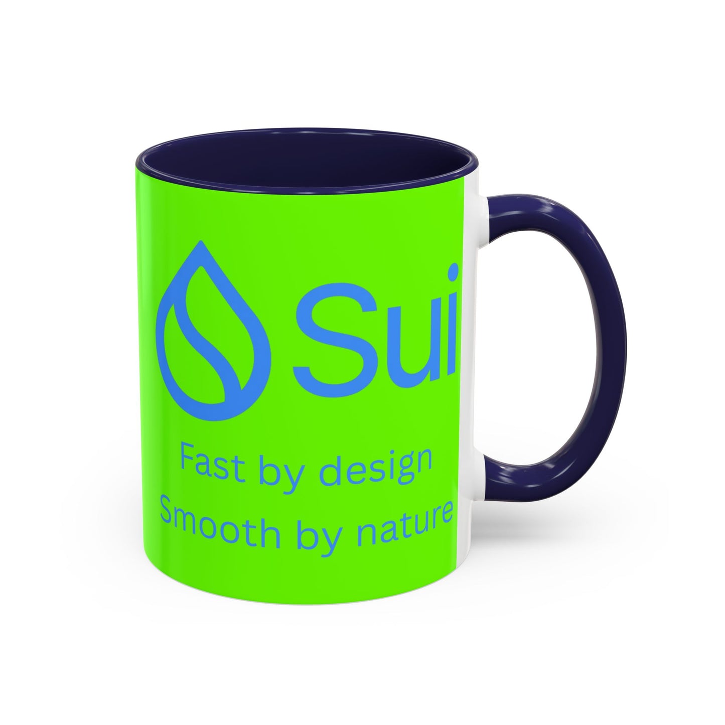 SUI Green Accent Mug by cypherpunkgear.com
