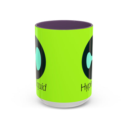 Hyperliquid Black font Green Accent Mug by cypherpunkgear.com
