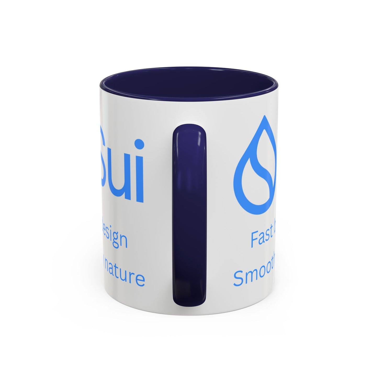 SUI White Accent Mug by cypherpunkgear.com