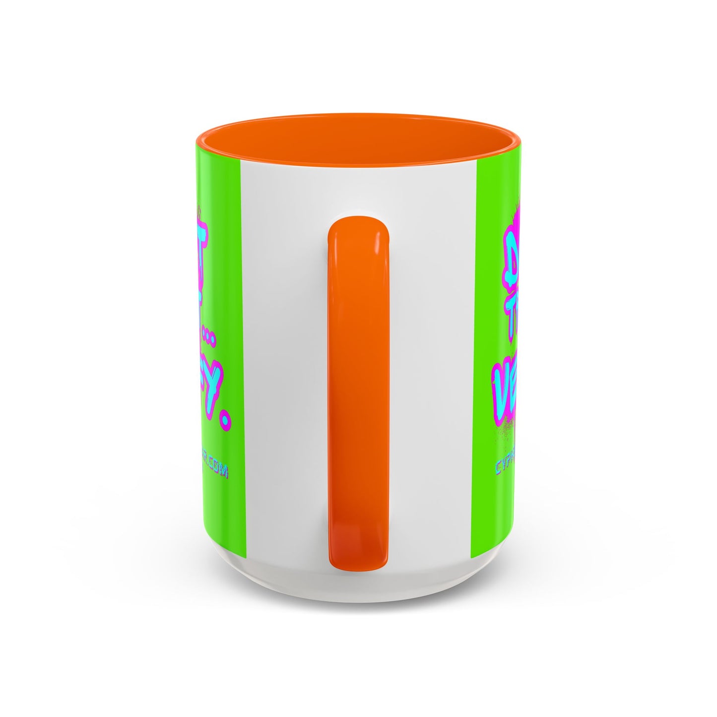 Don't Trust...Verify. Green Accent Mug by cypherpunkgear.com