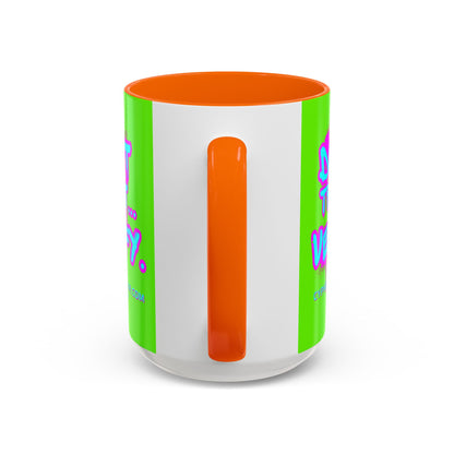 Don't Trust...Verify. Green Accent Mug by cypherpunkgear.com