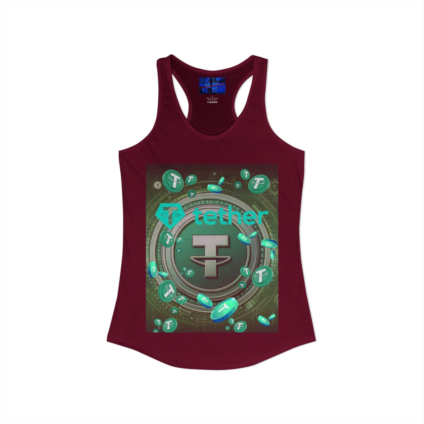 Tether Women's Racerback Tank Top by cypherpunkgear.com