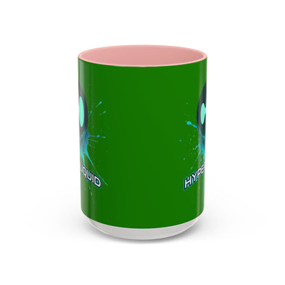 HYPE Drip Green Accent Mug by cypherpunkgear.com