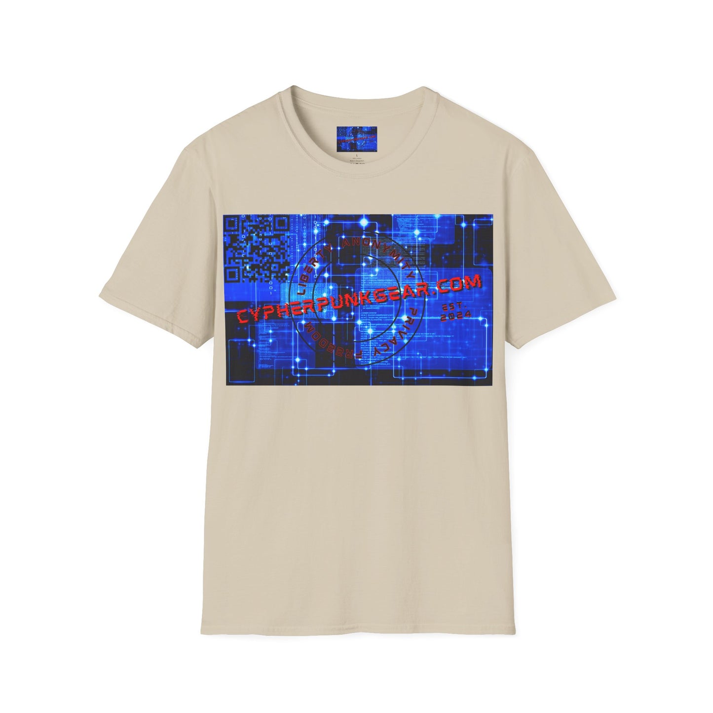 Cypherpunkgear.com logo Light colors Unisex T-Shirt by cypherpunkgear.com