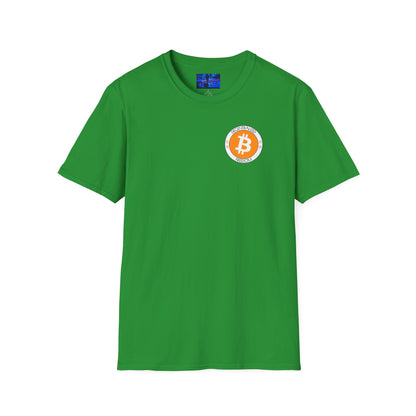 2-sided, Bitcoin (BTC) Decentralized Freedom DKcolors Unisex T-Shirt by cypherpunkgear.com