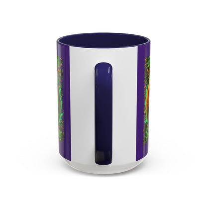 Blessed Samhain Green Jack Purple Accent Mug by CreepyCrafts.boo