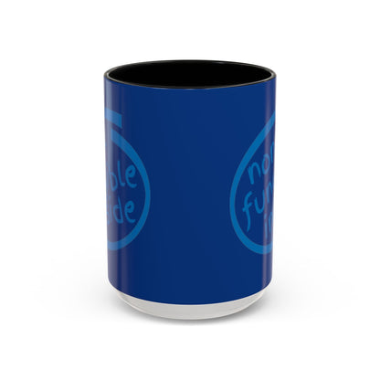 Non-Fungible Inside Dark Blue Accent Mug by cypherpunkgear.com