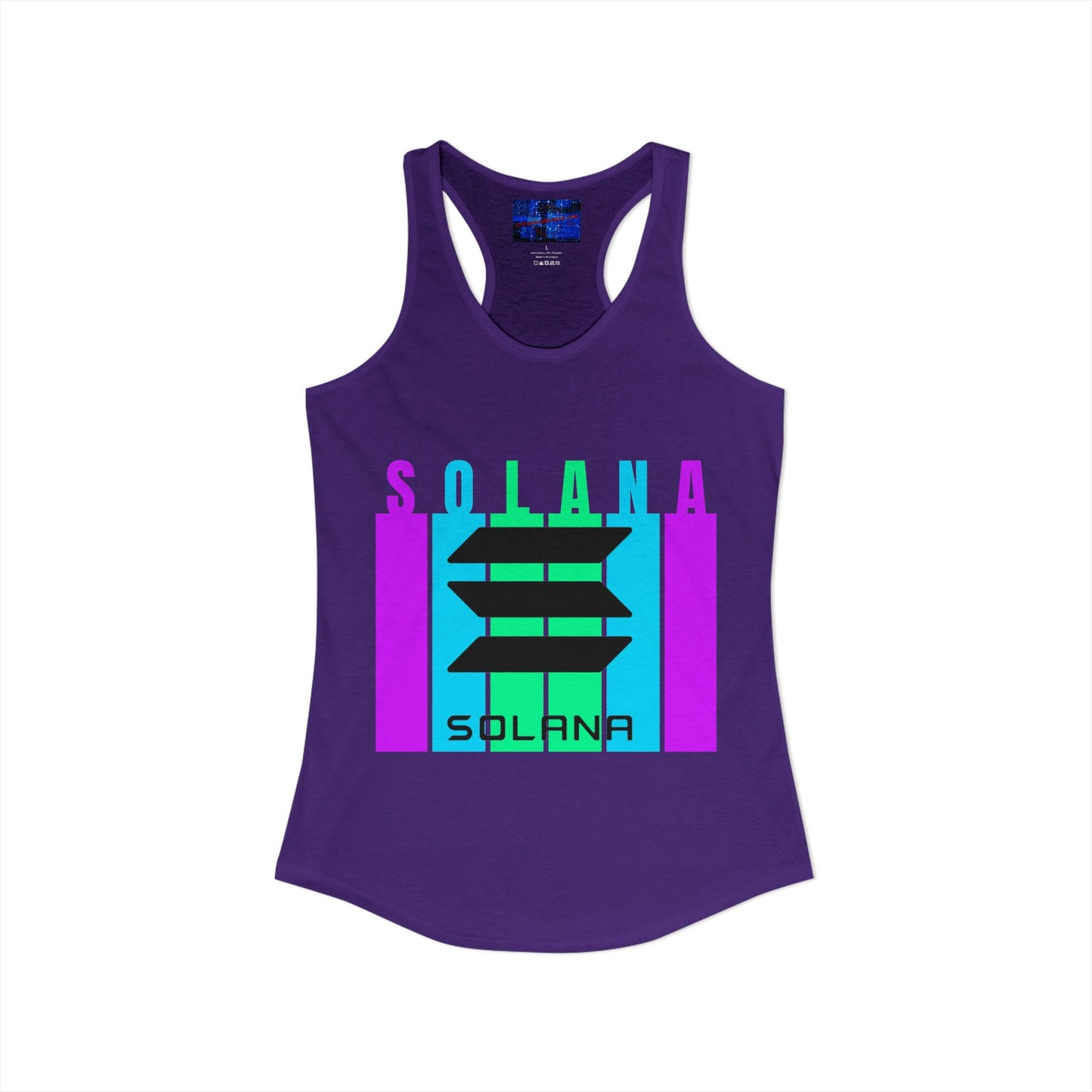 Solana (SOL) Freedom Women's Racerback Tank Top by cypherpunkgear.com