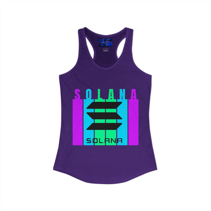 Solana (SOL) Freedom Women's Racerback Tank Top by cypherpunkgear.com