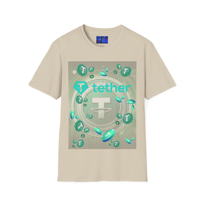 Tether Light colors Unisex T-Shirt by cypherpunkgear.com