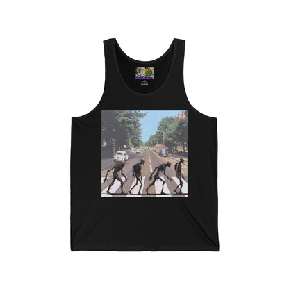 2-sided, Scabby Road Unisex Jersey Tank Top by CreepyCrafts.boo