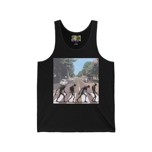 2-sided, Scabby Road Unisex Jersey Tank Top by CreepyCrafts.boo