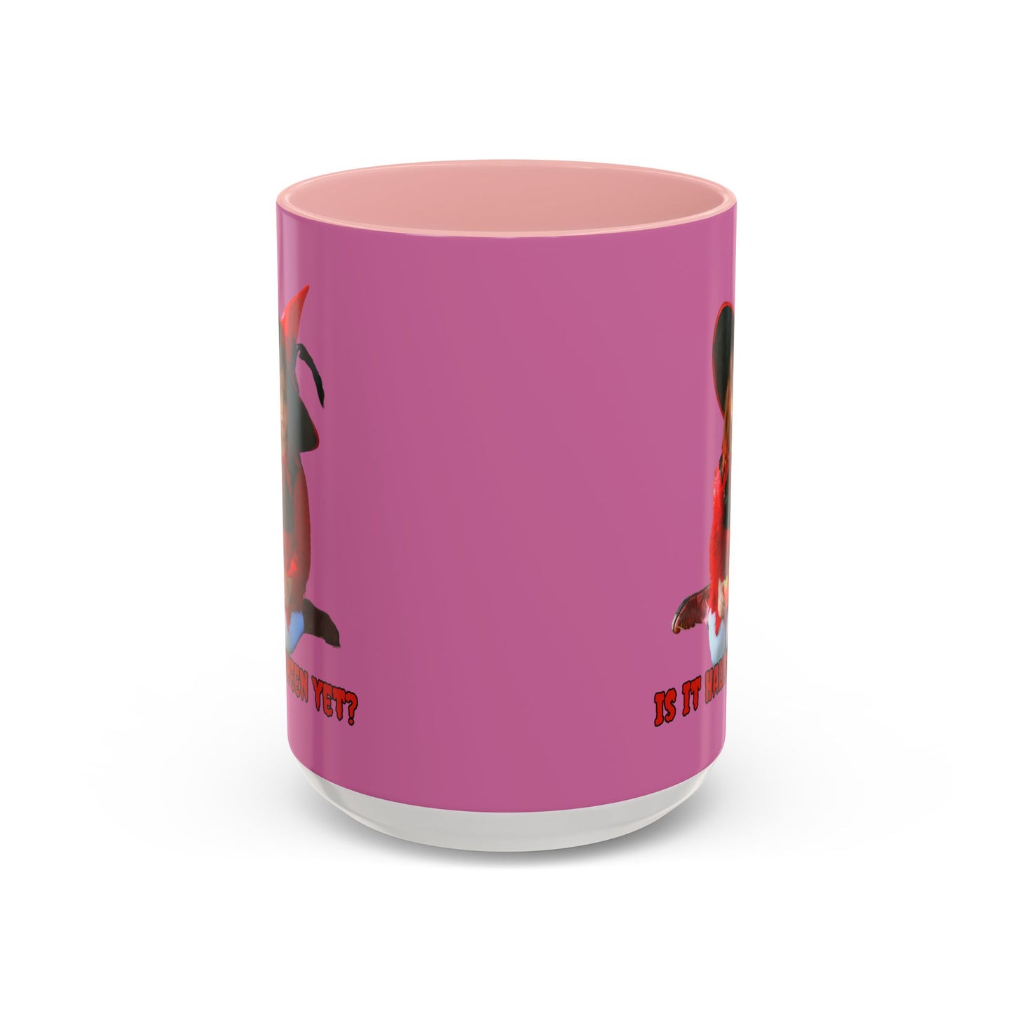 Is it Halloween yet? Pink Accent Mug by CreepyCrafts.boo