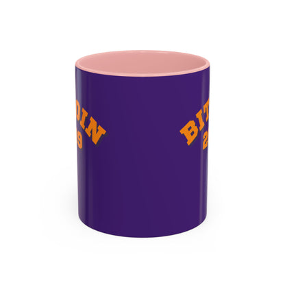 Bitcoin 2009 Dark Purple Accent Mug by cypherpunkgear.com