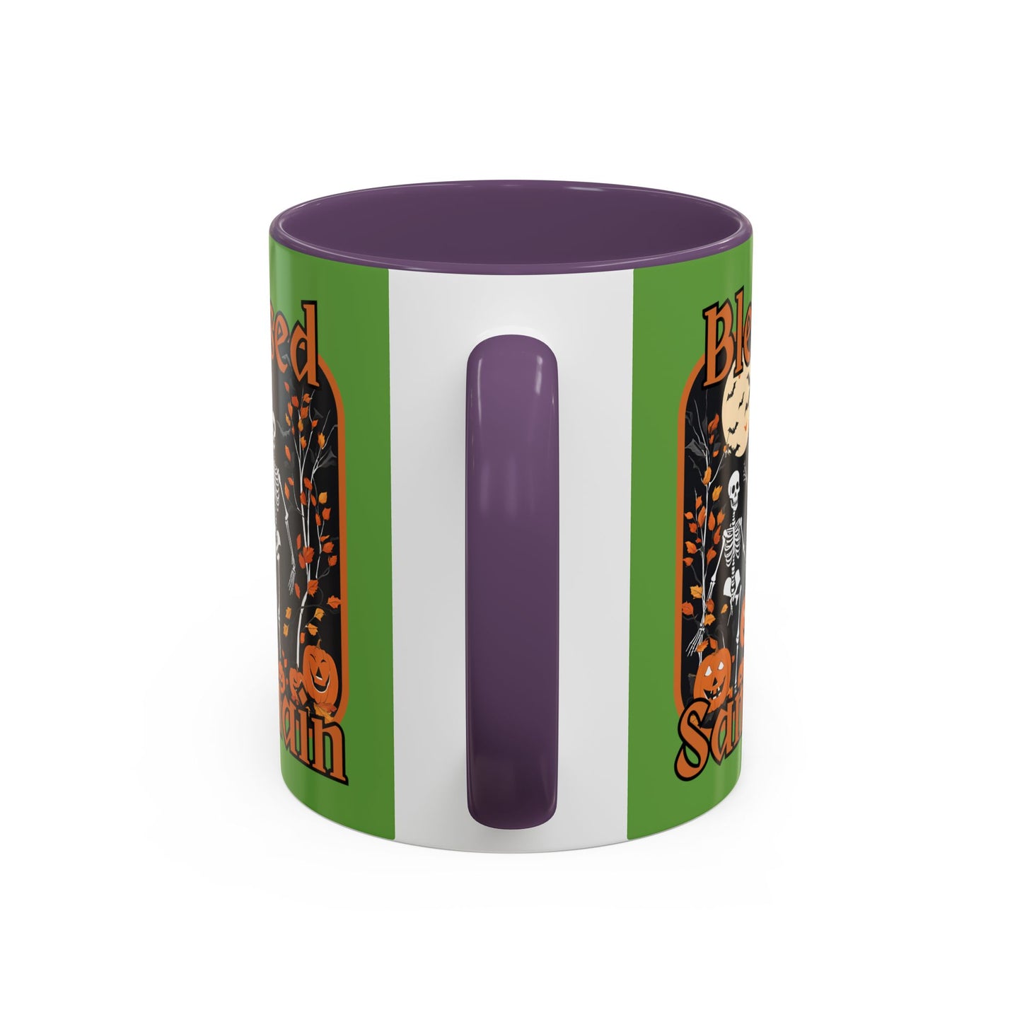 Spooktacular Skeletons of Samhain Accent Mug by CreepyCrafts.boo