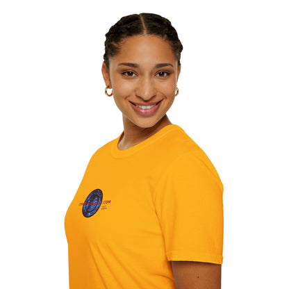 2-sided, cypherpunkgear.com logo Light colors Unisex T-Shirt by cypherpunkgear.com