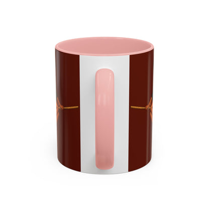 Velvet Vex Brown Accent Mug by CreepyCrafts.boo