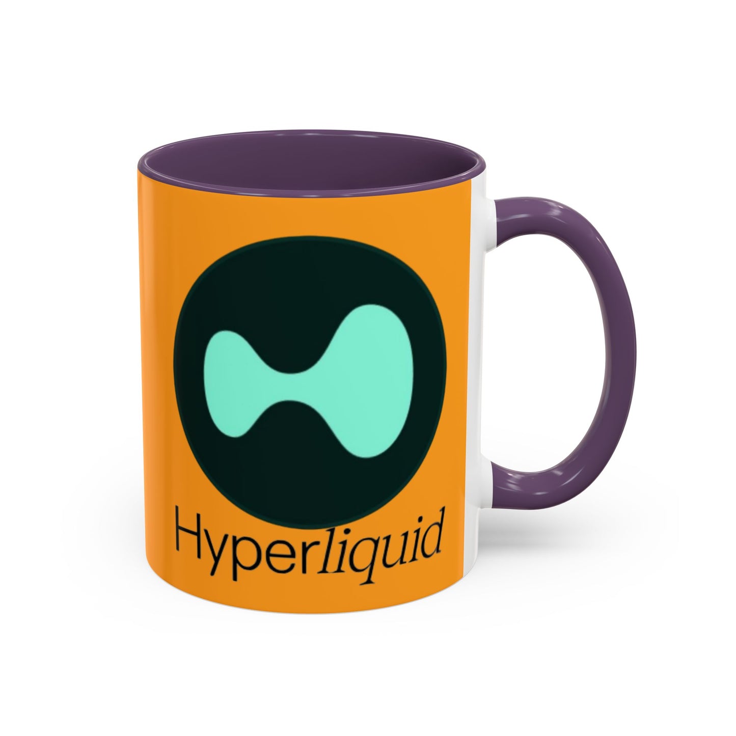 Hyperliquid Black font Orange Accent Mug by cypherpunkgear.com